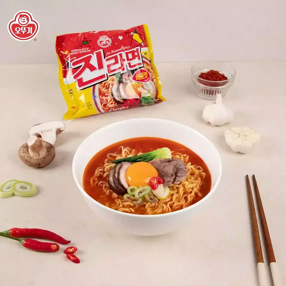 Ottogi | Jin Ramen 120g - Gusto Piccante - Trovasia - I01003 - 0201