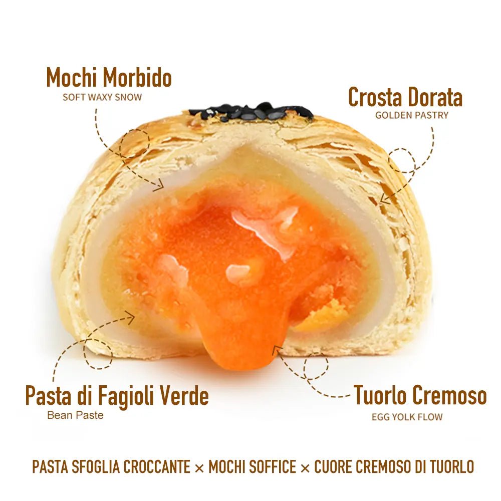 Pasticcino Sfogliato con Ripieno di Tuorlo Cremoso 220g - Gusto Durian - Trovasia - S02033 - 03