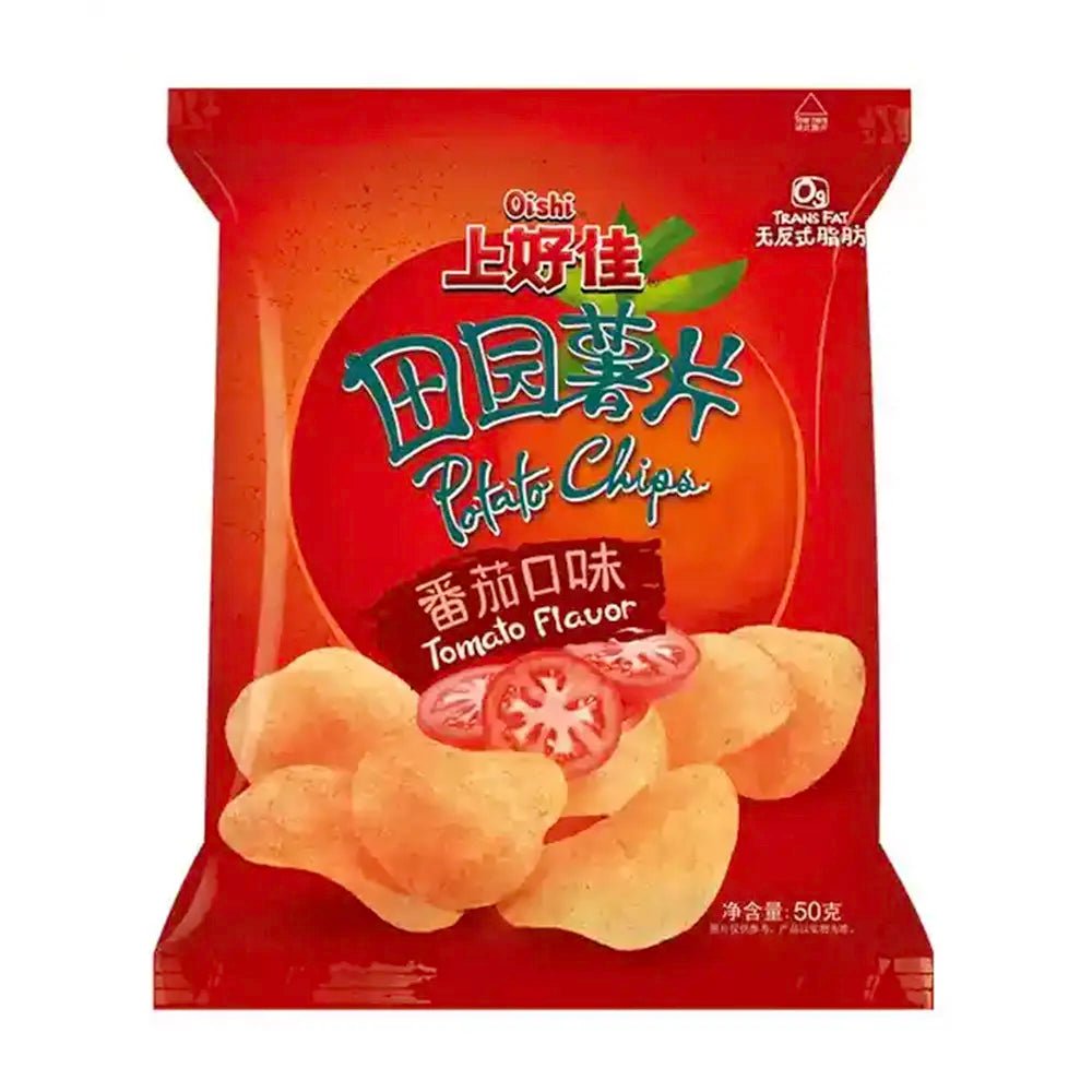 Patatine Rustiche Oishi 50g - Gusto Pomodoro - Trovasia - S03008 - 02