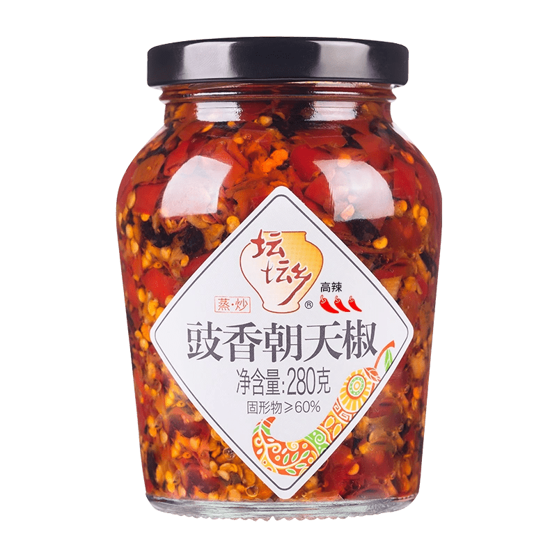 Salsa di Peperoncini Marinati Tritati al Gusto di Fagioli Fermentati 280g - Trovasia - c0700301