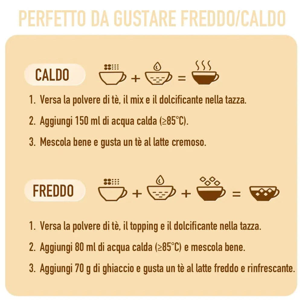 Serie Premium | Bubble Tea Istantaneo - Gusto Mango & Budino - Trovasia - B02003 - 03