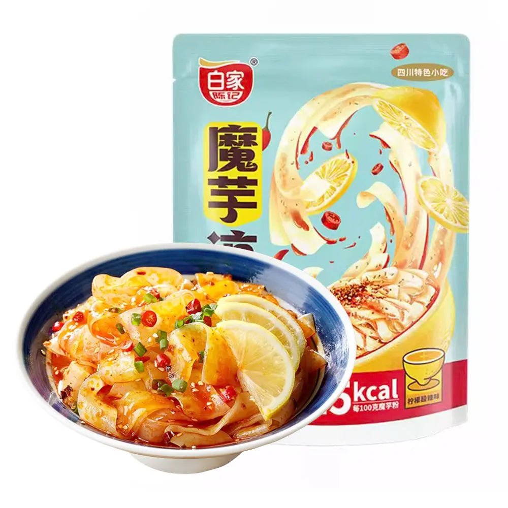 Tagliatelle di Konjac Pronta da Mangiare 194g - Gusto di Limone e Piccante - Trovasia - I05 - SK004 - 01