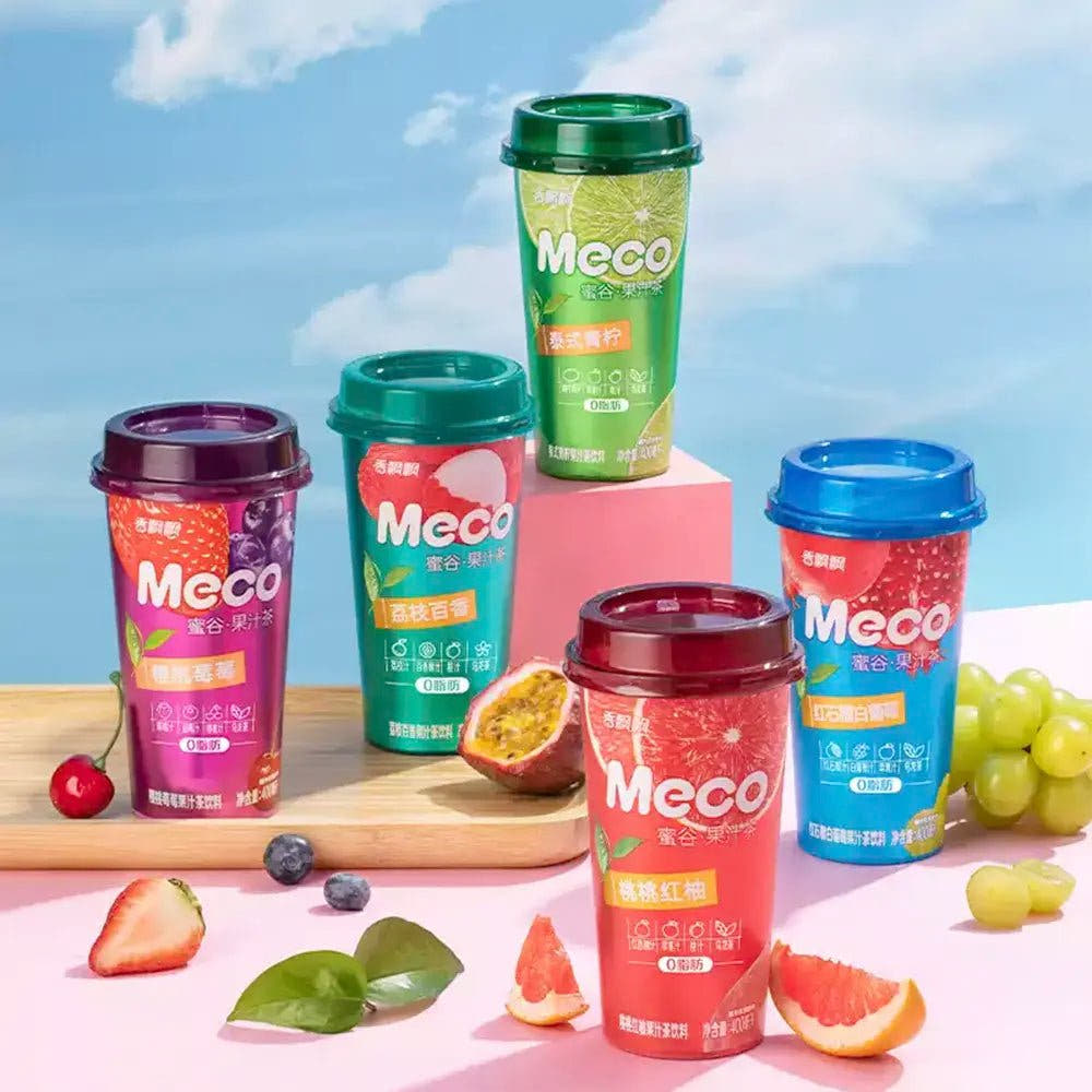 Tè Oolong alla Frutta 400ml - Gusto Fragola & Mirtillo - Trovasia - B01001 - 01