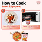 Tteokbokki Cup 140g - Gusto Dolce e Piccante - Trovasia - I0800101
